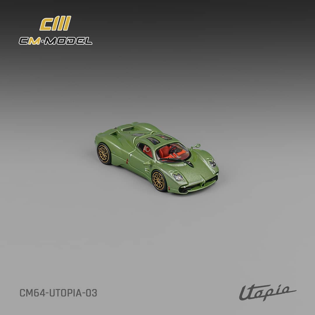 CM Model 1/64 Pagani Utopia - Metallic Green Color