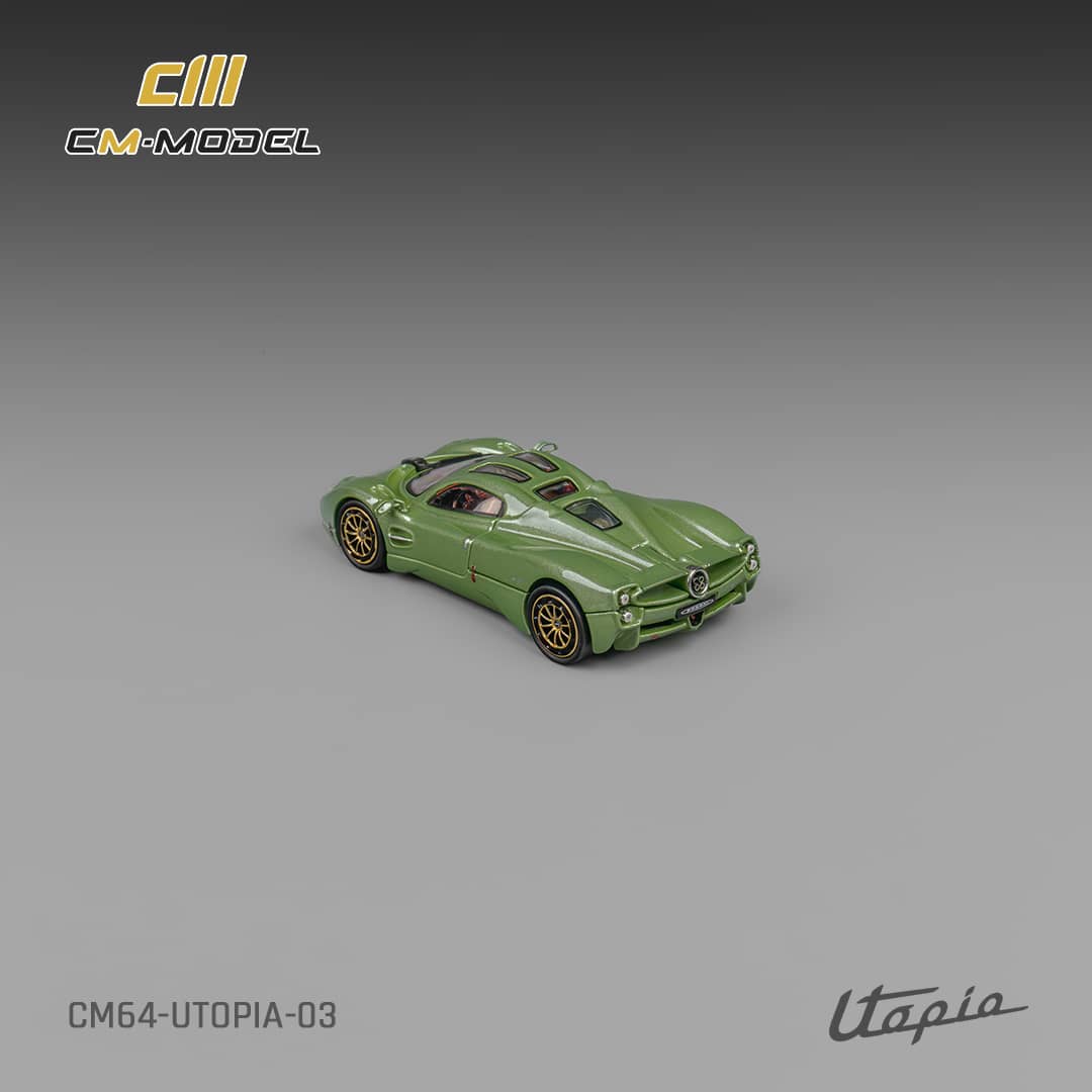 CM Model 1/64 Pagani Utopia - Metallic Green Color