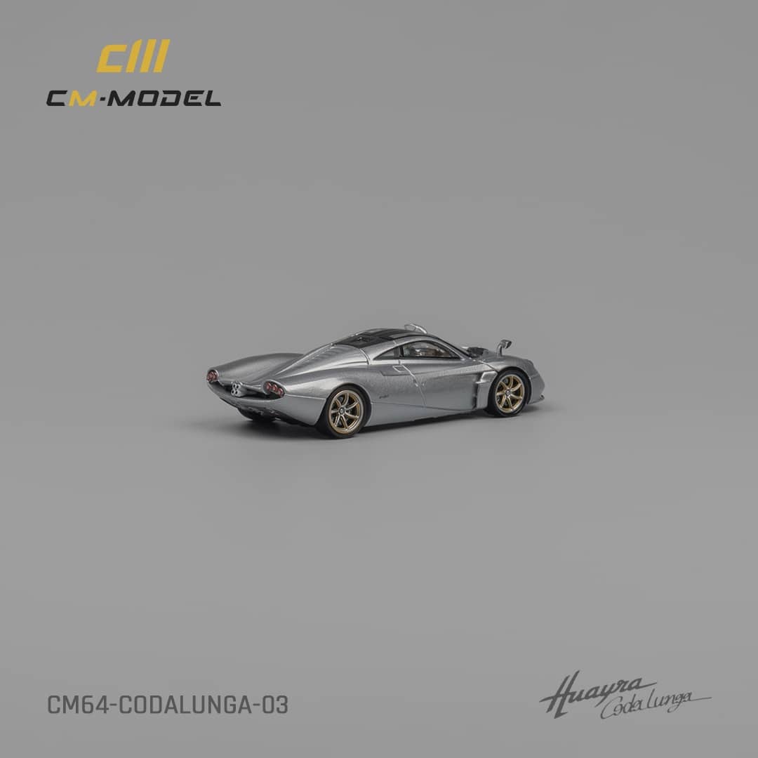 CM Model 1/64 Pagani Huayra Codalunga - Metallic Silver
