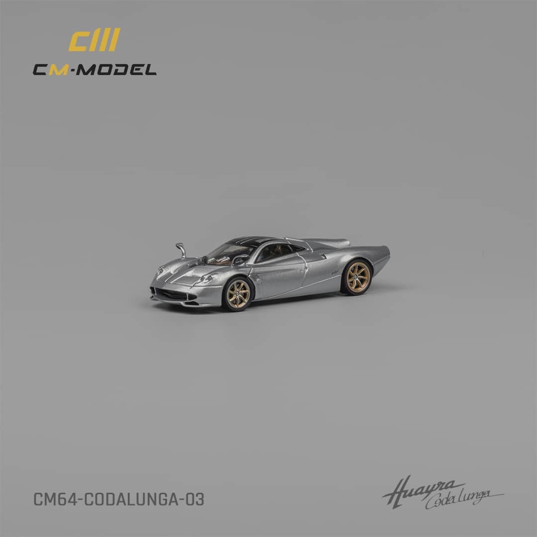 CM Model 1/64 Pagani Huayra Codalunga - Metallic Silver
