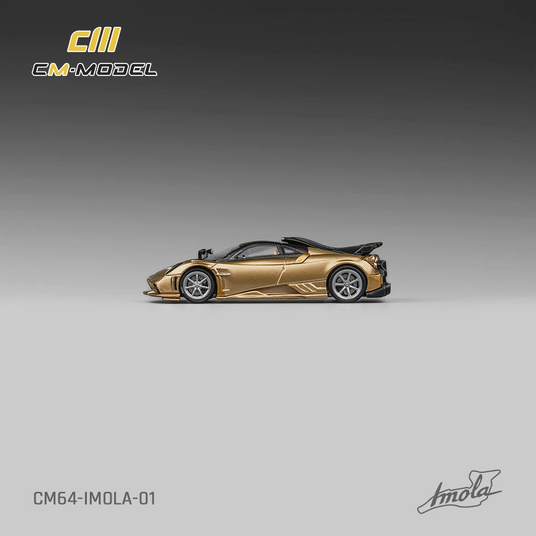 CM Model 1/64 Pagani Imola Full Carbon Gold