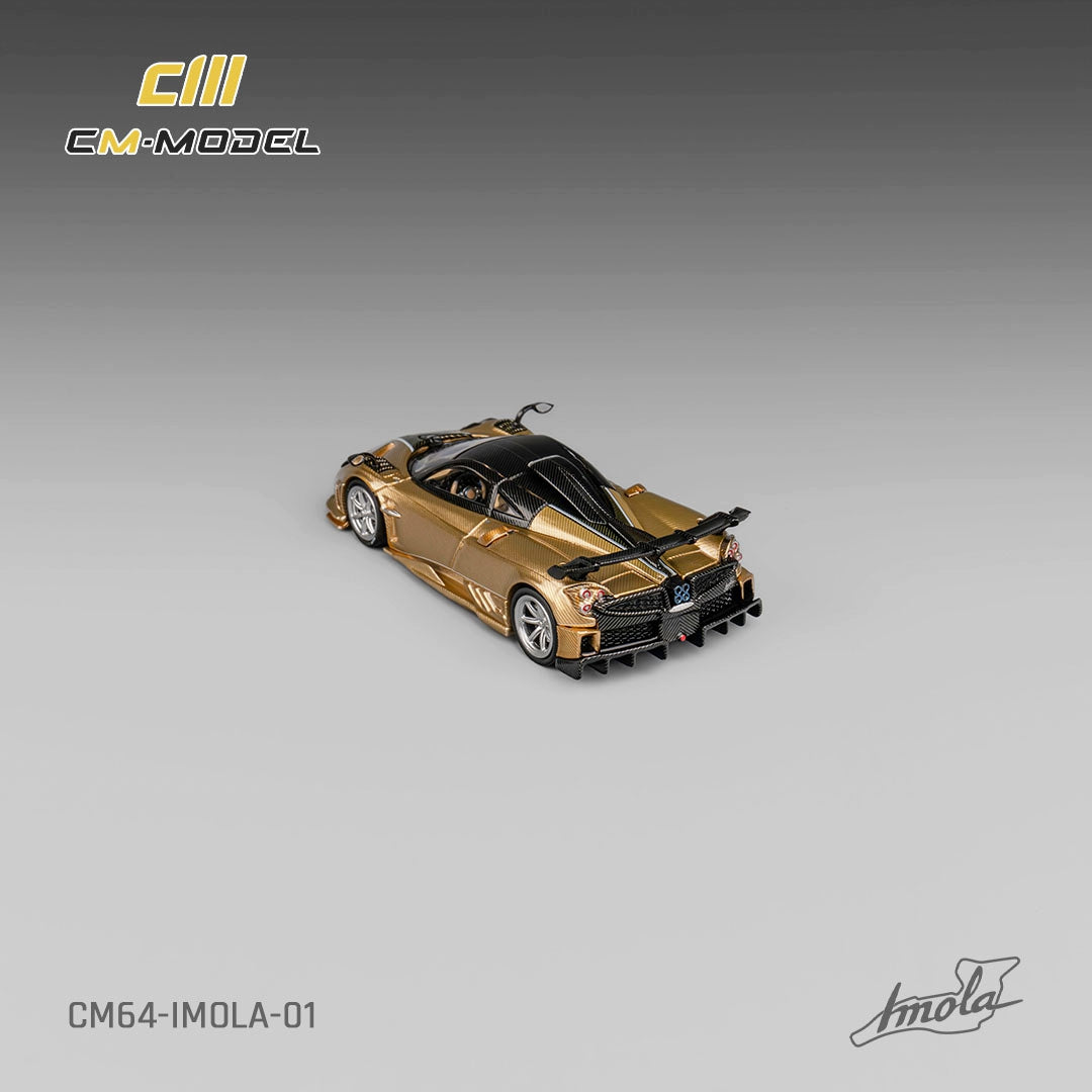 CM Model 1/64 Pagani Imola Full Carbon Gold