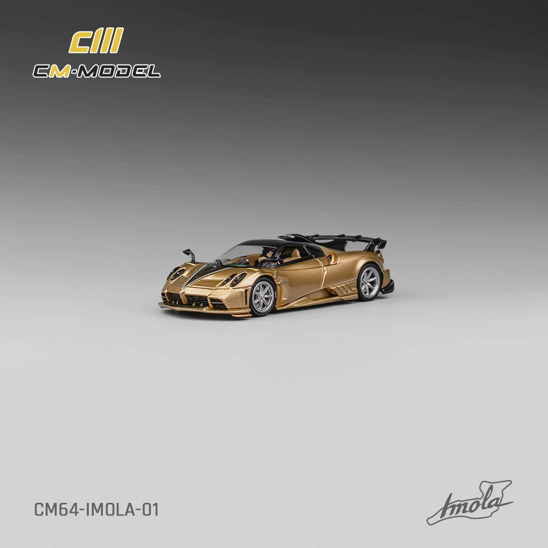 CM Model 1/64 Pagani Imola Full Carbon Gold