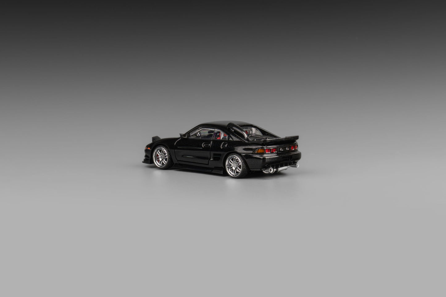 MicroTurbo 1/64 MR2 SW20 Metallic Black丨Retractable-Headlights