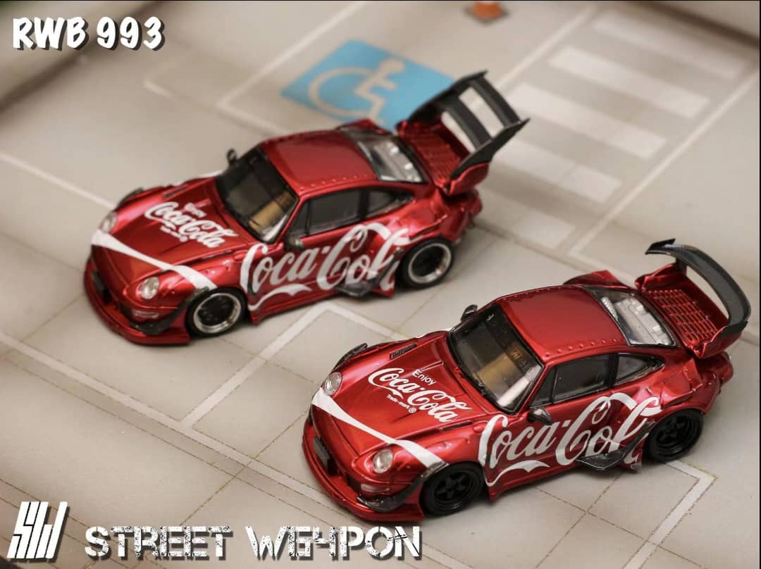 Street Weapon 1/64 RWB993 Rauh-Welt Modified Coca-Cola Livery