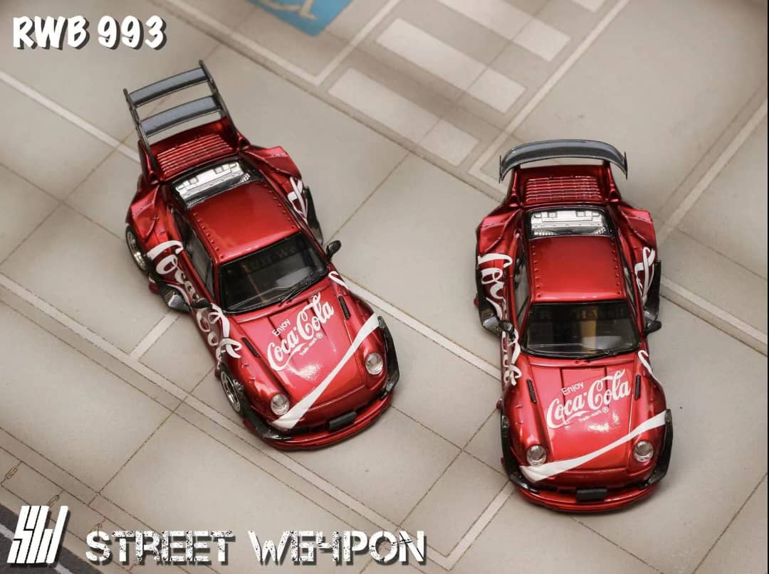 Street Weapon 1/64 RWB993 Rauh-Welt Modified Coca-Cola Livery