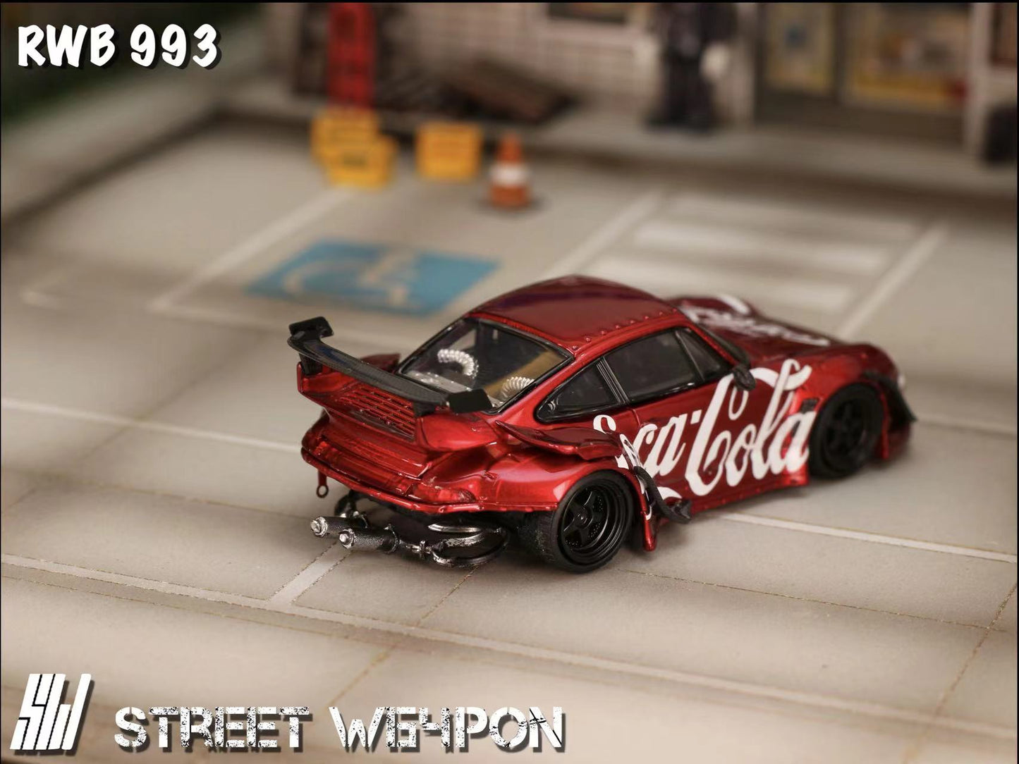 Street Weapon 1/64 RWB993 Rauh-Welt Modified Coca-Cola Livery