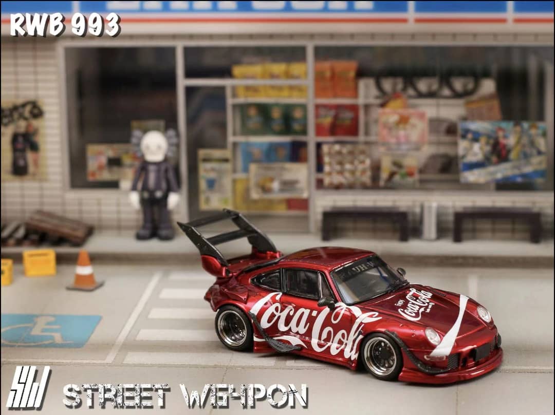 Street Weapon 1/64 RWB993 Rauh-Welt Modified Coca-Cola Livery