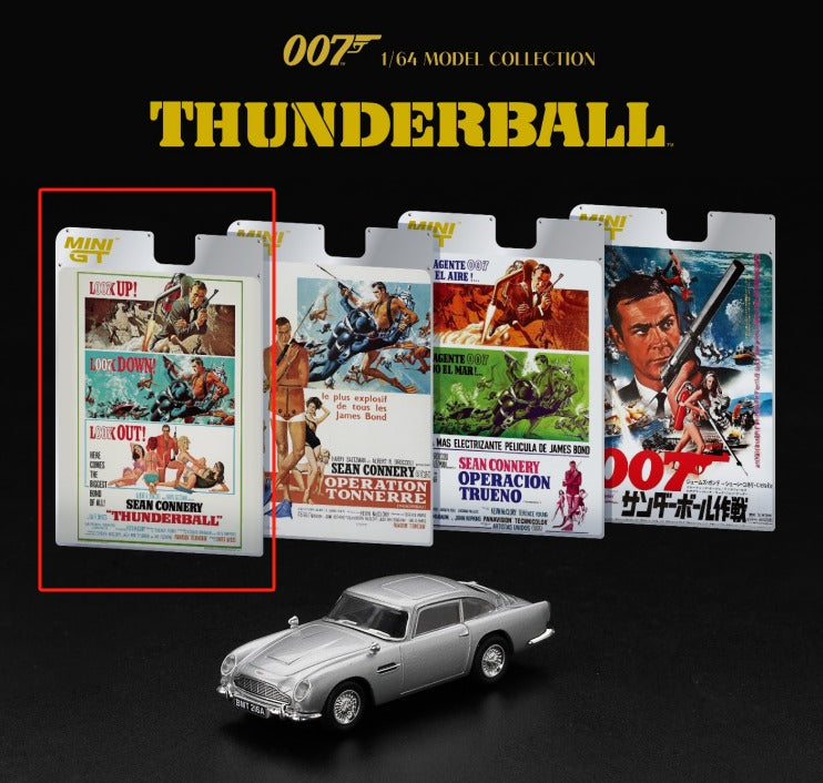 Mini GT 1/64 Aston Martin DB5 “Thunderball” (English Blister Packaging China Edition)