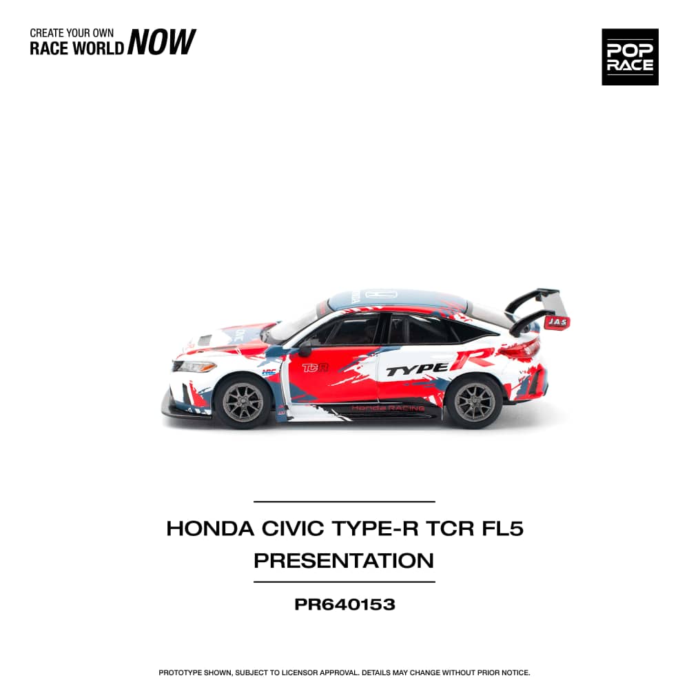Pop Race 1/64 Honda Civic Type-R FL5 TCR Presentation Livery