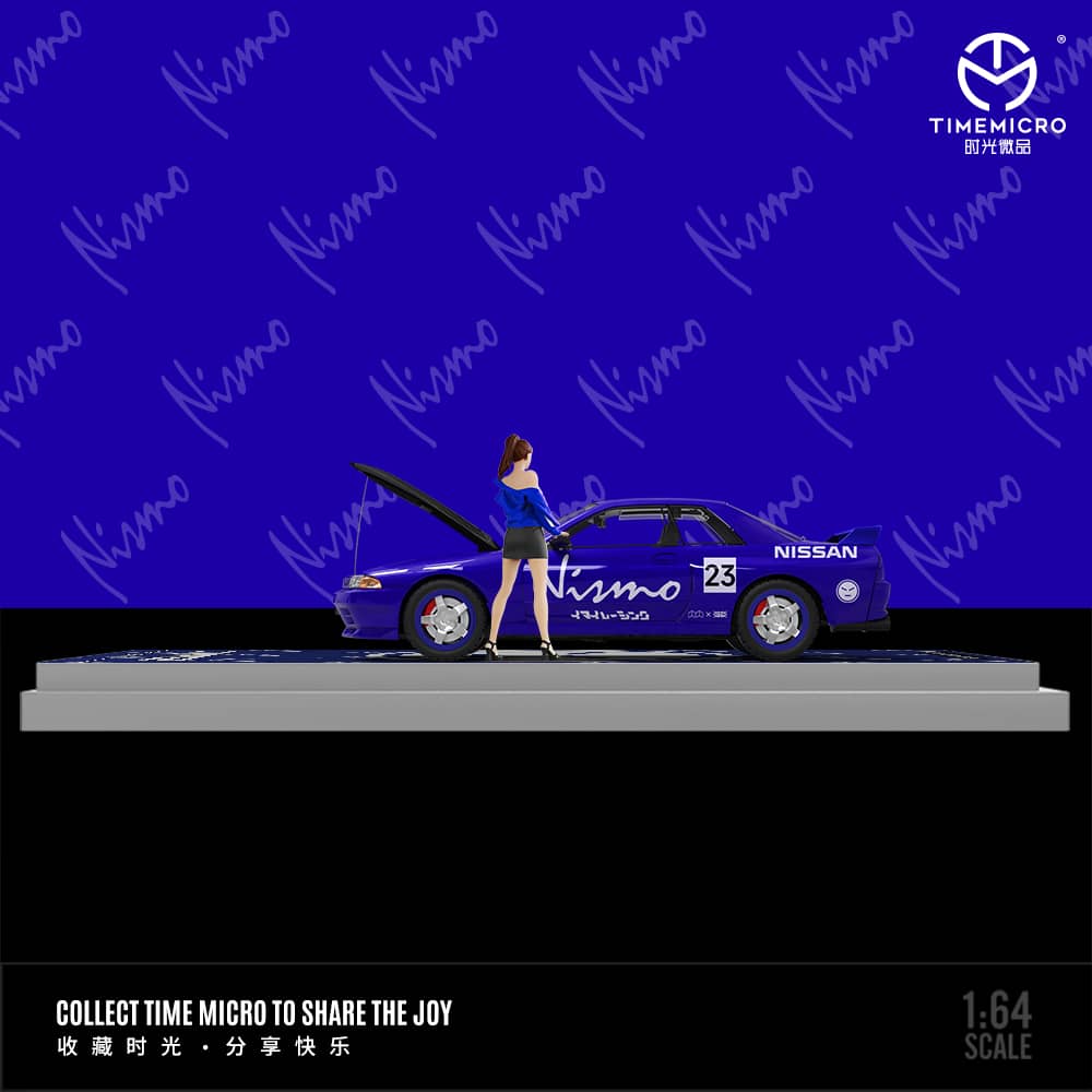 Time Micro 1/64 Skyline GT-R R32 Rainbow 21#/ Nismo Blue 23#