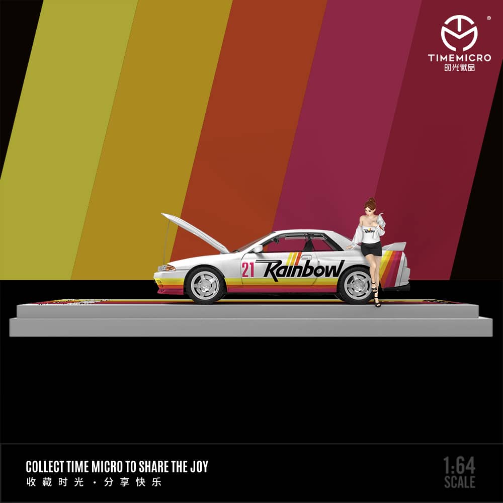 Time Micro 1/64 Skyline GT-R R32 Rainbow 21#/ Nismo Blue 23#