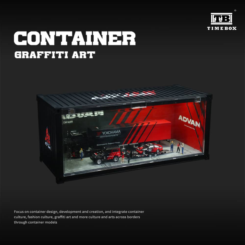 Time Box x MoreArt 1/64 ABS Container - Advan Livery