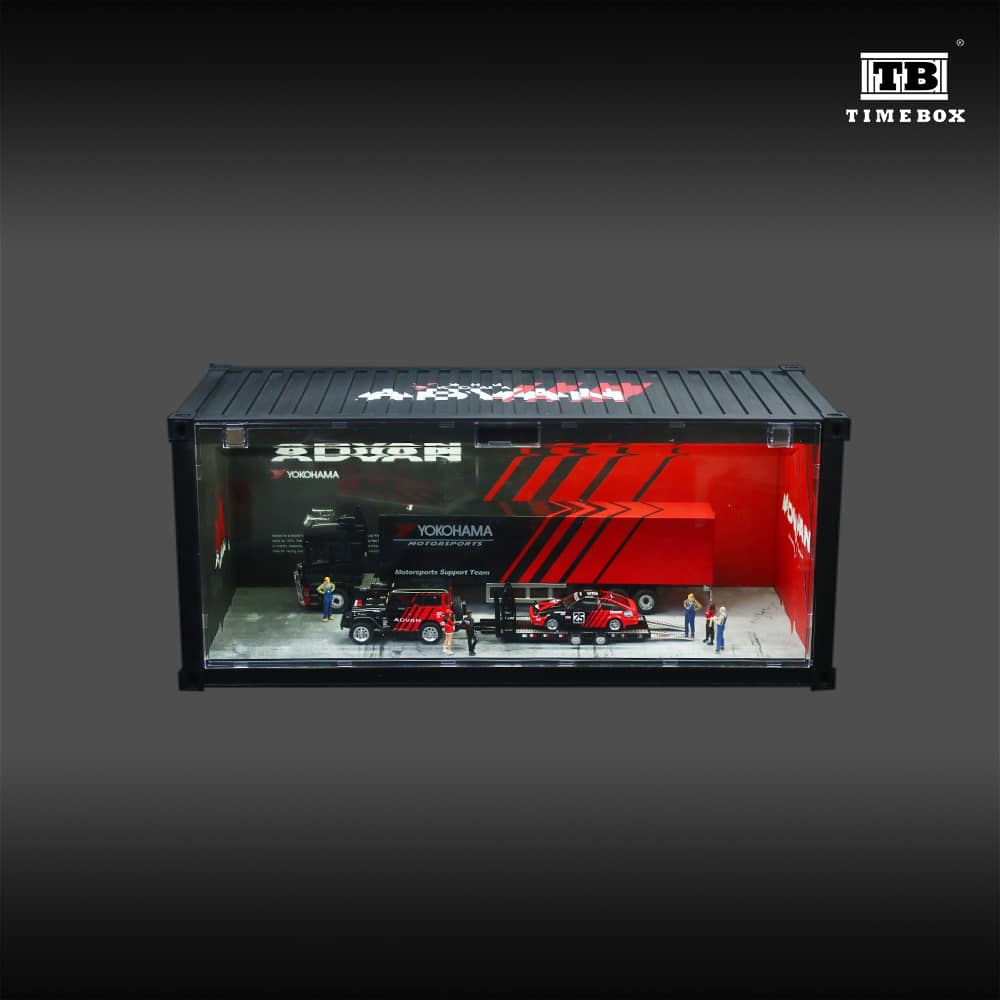Time Box x MoreArt 1/64 ABS Container - Advan Livery