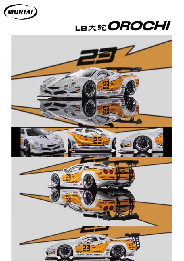 Mortal 1/64 LBWK Mitsuoka Orochi Lightning 23# Livery