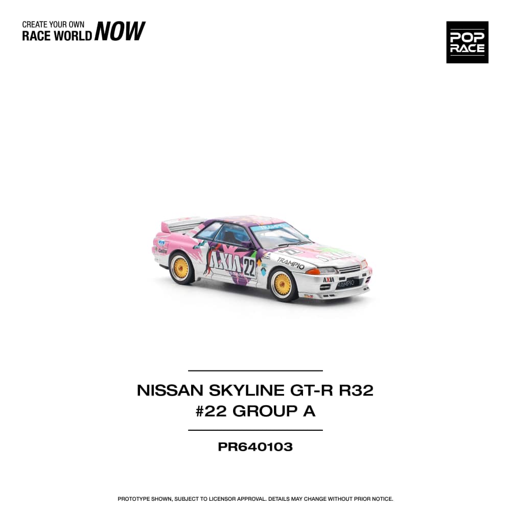 Pop Race 1/64 Nissan Skyline R32 GT-R AXIA 22# Livery