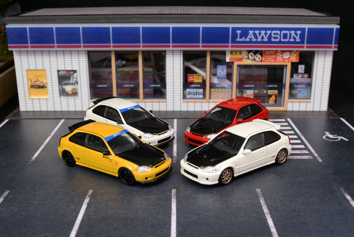 Motorhelix 1/64 Intern Series 1:64 Honda/Spoon/Mugen Civic Type-R EK94 Carbon-Hood
