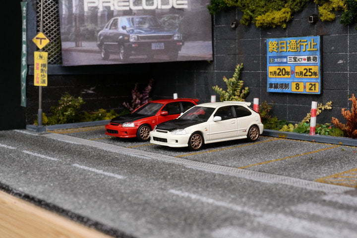 Motorhelix 1/64 Intern Series 1:64 Honda/Spoon/Mugen Civic Type-R EK94 Carbon-Hood