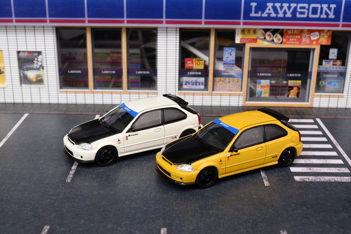 Motorhelix 1/64 Intern Series 1:64 Honda/Spoon/Mugen Civic Type-R EK94 Carbon-Hood