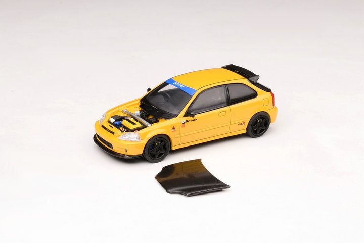 Motorhelix 1/64 Intern Series 1:64 Honda/Spoon/Mugen Civic Type-R EK94 Carbon-Hood