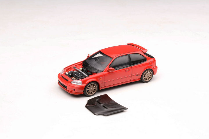 Motorhelix 1/64 Intern Series 1:64 Honda/Spoon/Mugen Civic Type-R EK94 Carbon-Hood