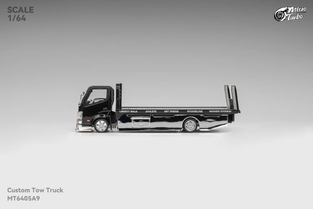 MicroTurbo 1/64 300 Series II - Custom Tow Truck Chrome Black LB Livery