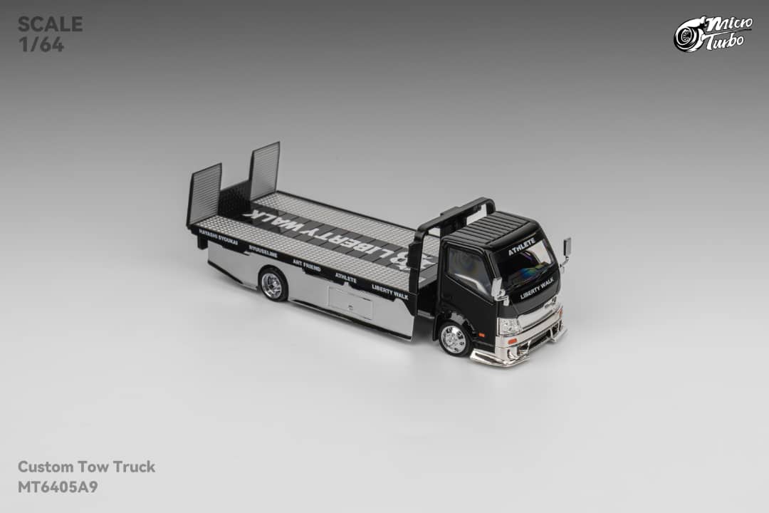 MicroTurbo 1/64 300 Series II - Custom Tow Truck Chrome Black LB Livery