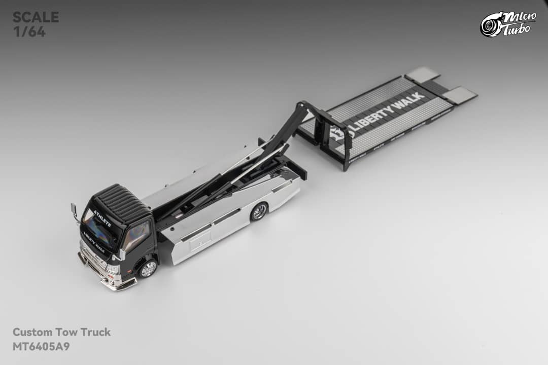 MicroTurbo 1/64 300 Series II - Custom Tow Truck Chrome Black LB Livery