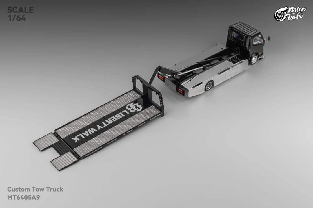 MicroTurbo 1/64 300 Series II - Custom Tow Truck Chrome Black LB Livery