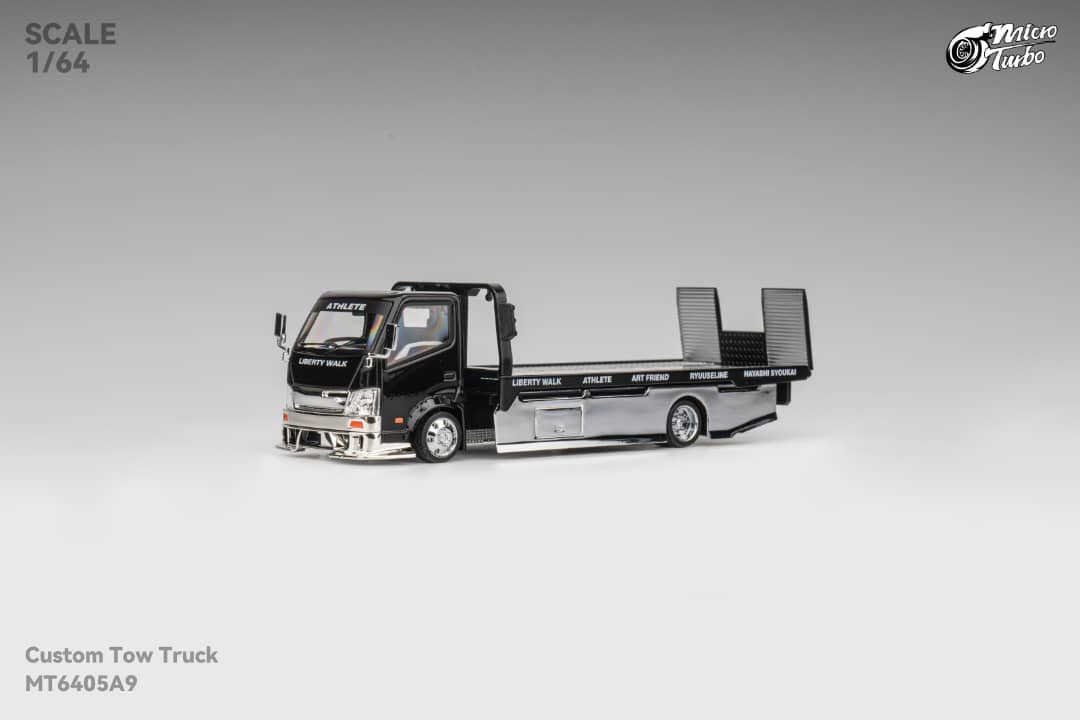 MicroTurbo 1/64 300 Series II - Custom Tow Truck Chrome Black LB Livery