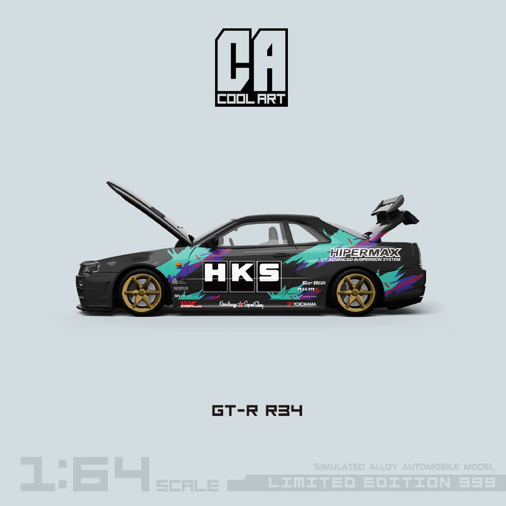 Cool Art 1/64 Skyline GT-R R34 NISMO Z-Tune HKS