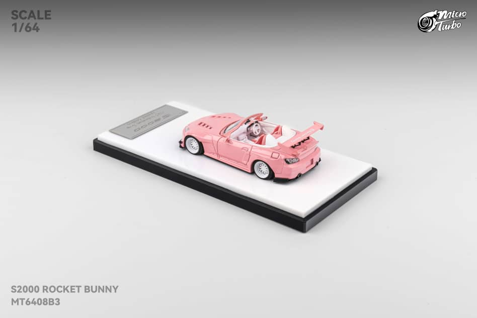 MicroTurbo 1/64 S2000 AP1 Pandem Rocket Bunny Modified Valentines Day Special - Metallic Pink Color