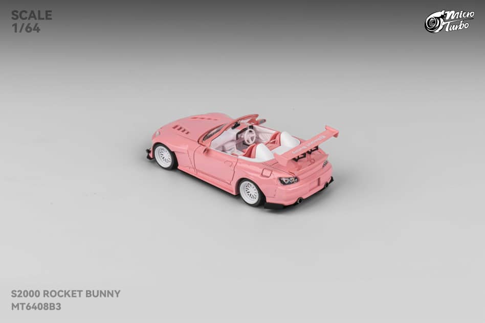 MicroTurbo 1/64 S2000 AP1 Pandem Rocket Bunny Modified Valentines Day Special - Metallic Pink Color