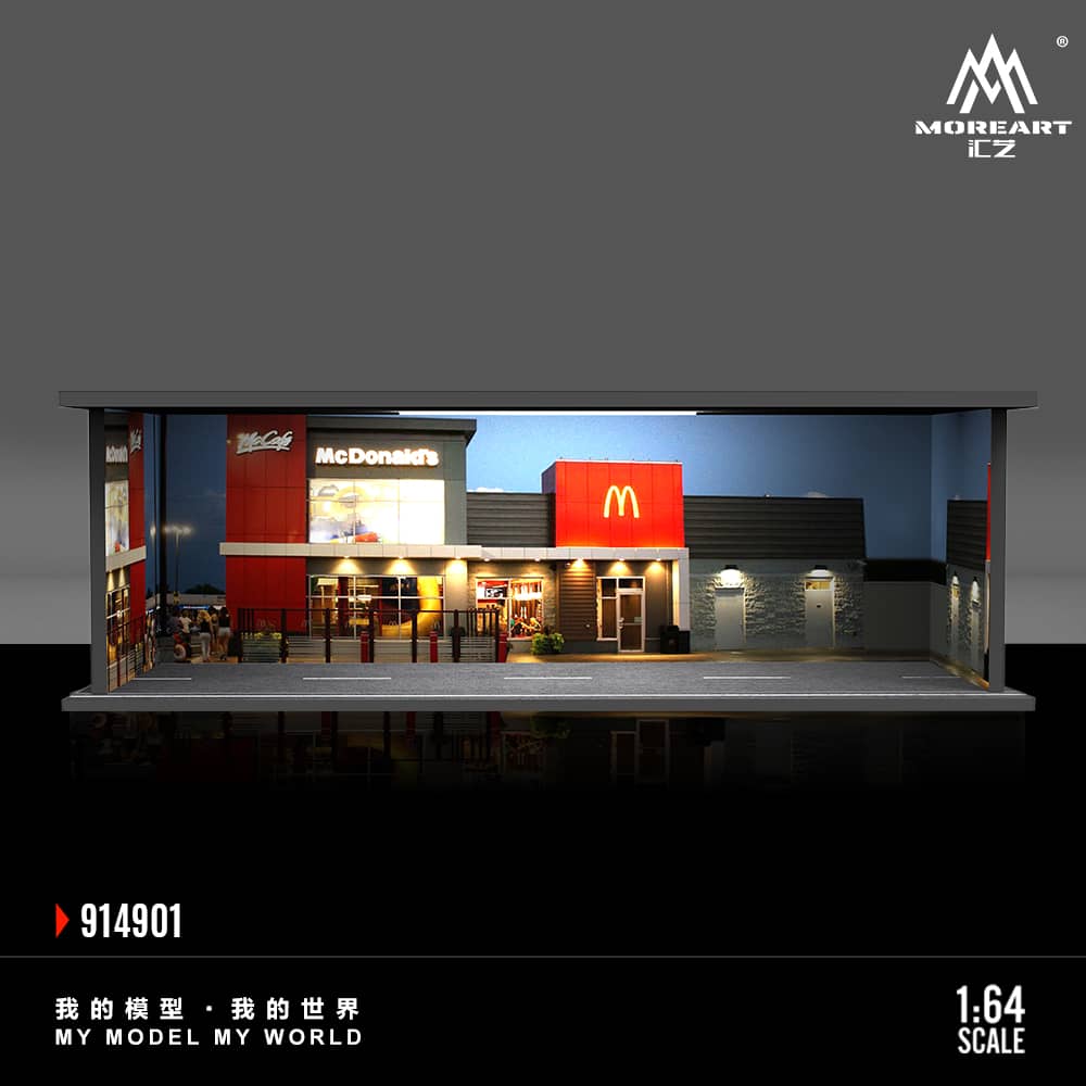 MoreArt 1/64 Parking Lot Theme with LED Light