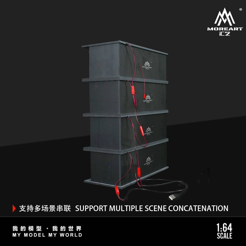 MoreArt 1/64 Parking Lot Theme with LED Light