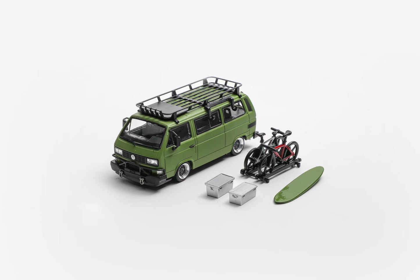 Mortal 1/64 VW Type 2 T3(Carrera Bus B32) Lowride With BBS Rims