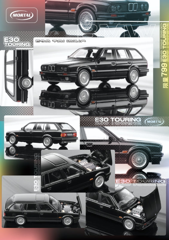Mortal 1/64 3 Series Mk1 E30 Wagon (Open-Engine Hood, Visible Engine)