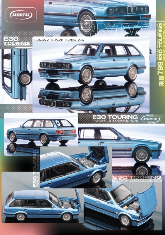 Mortal 1/64 3 Series Mk1 E30 Wagon (Open-Engine Hood, Visible Engine)