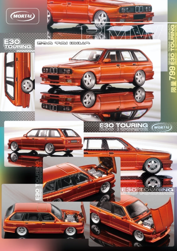 Mortal 1/64 3 Series Mk1 E30 Wagon (Open-Engine Hood, Visible Engine)