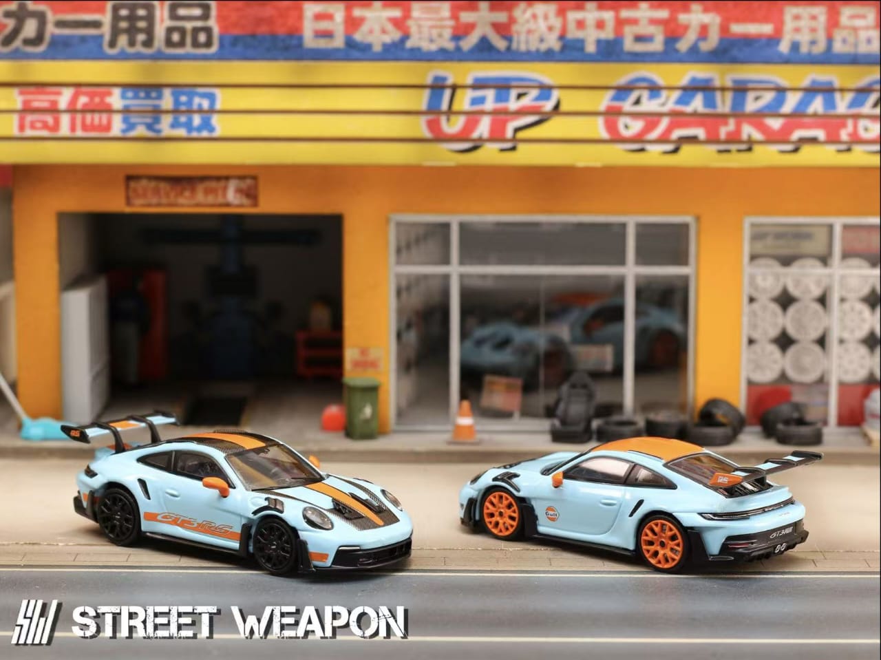 Street Weapon 1/64 992 GT3 RS Gulf Blue