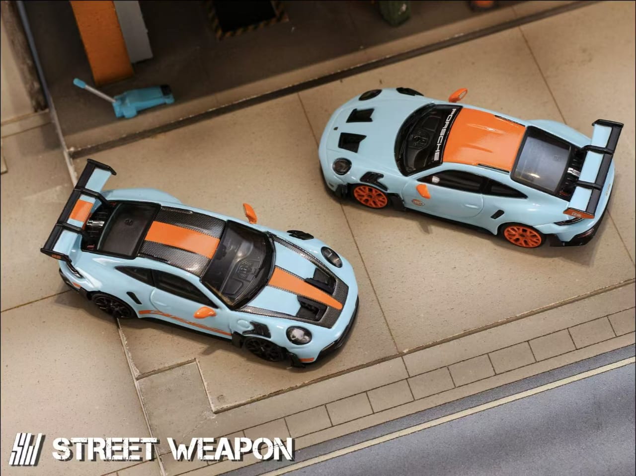 Street Weapon 1/64 992 GT3 RS Gulf Blue