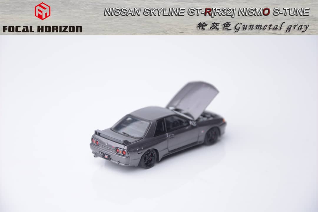 Focal Horizon 1/64 Nismo S-Tune Skyline GT-R R32 Gun Metal Grey