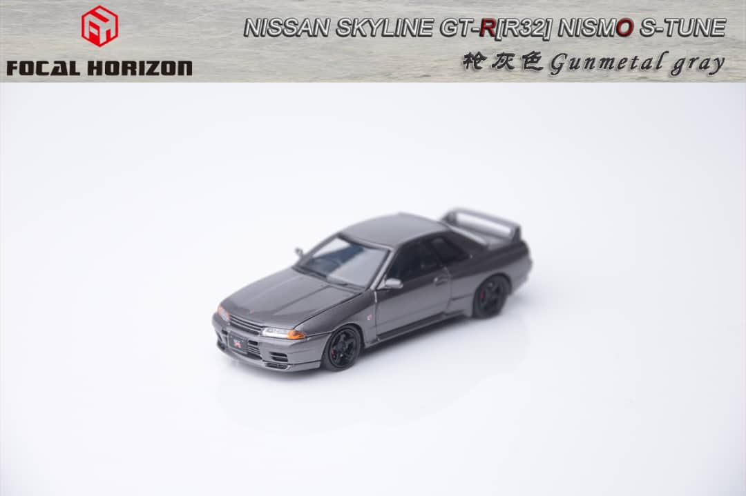 Focal Horizon 1/64 Nismo S-Tune Skyline GT-R R32 Gun Metal Grey