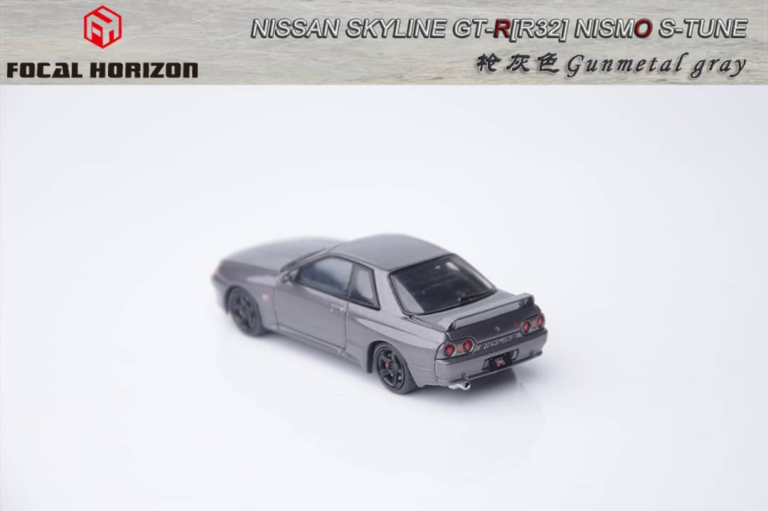Focal Horizon 1/64 Nismo S-Tune Skyline GT-R R32 Gun Metal Grey