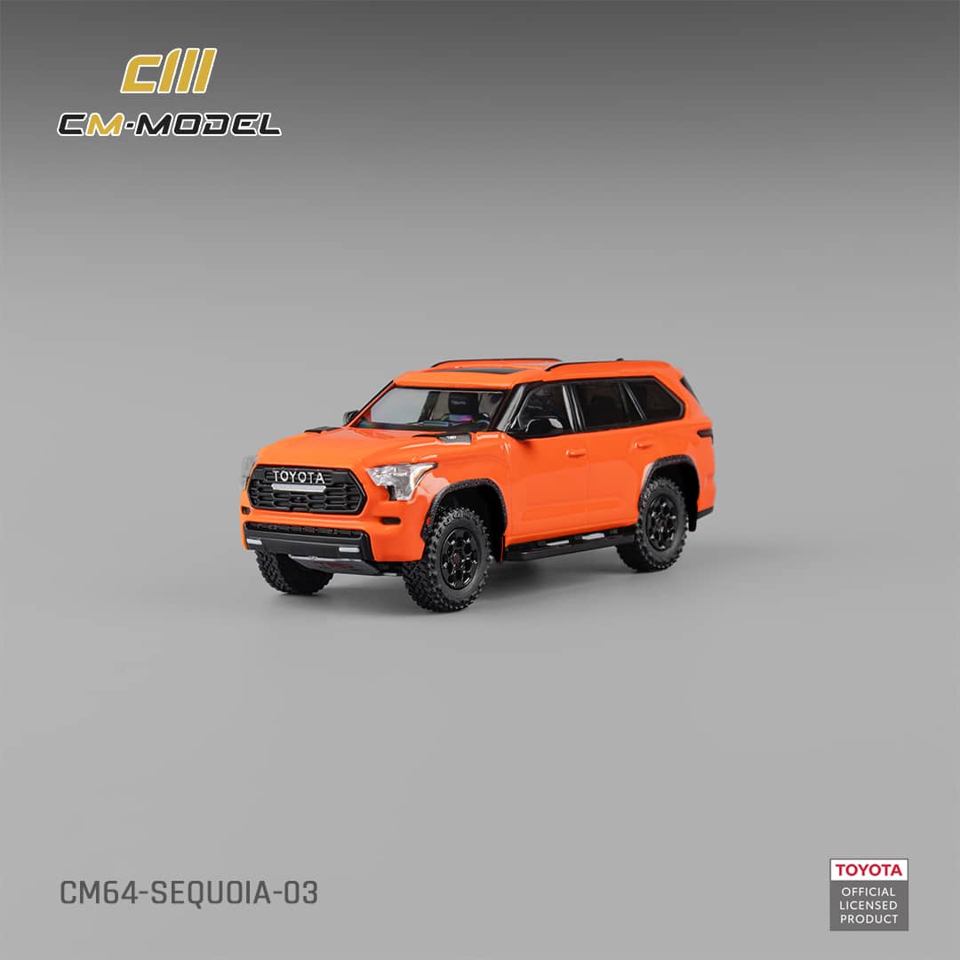 CM Model 1/64 Toyota Sequoia XK80 TRD Pro - Orange