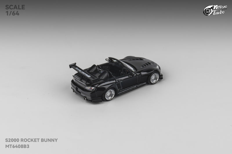 MicroTurbo 1/64 S2000 AP1 Pandem Rocket Bunny Modified - Metallic Black Color
Open-Hood丨Detachable Engine丨Magnetic Spoiler
