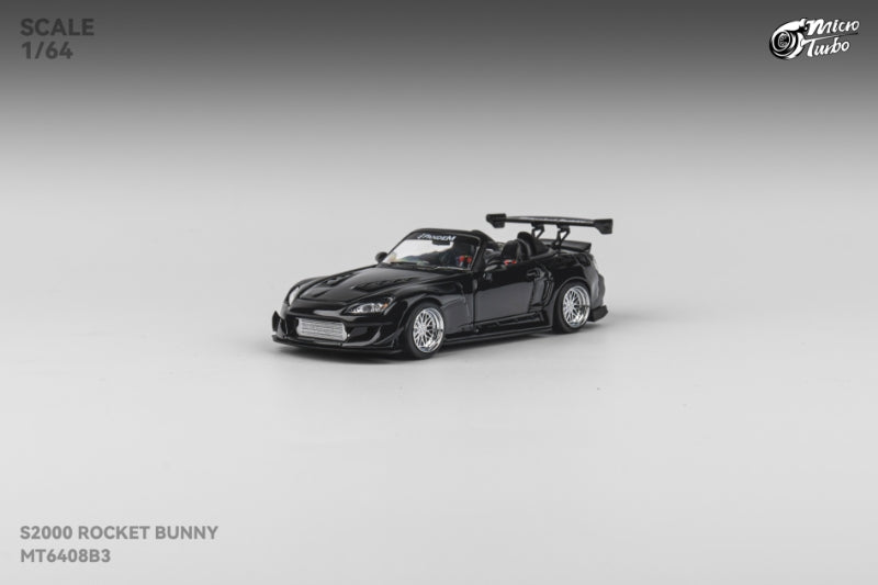 MicroTurbo 1/64 S2000 AP1 Pandem Rocket Bunny Modified - Metallic Black Color
Open-Hood丨Detachable Engine丨Magnetic Spoiler