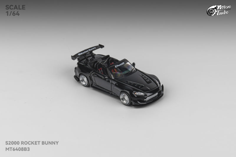 MicroTurbo 1/64 S2000 AP1 Pandem Rocket Bunny Modified - Metallic Black Color
Open-Hood丨Detachable Engine丨Magnetic Spoiler