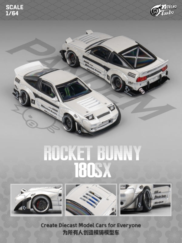 MicroTurbo 1/64 S13 Silvia 180SX Pandem Rocket Bunny