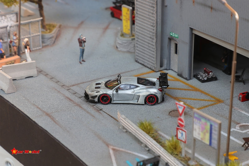 Star Model 1/64 LB-Silhouette Works 458 GT Wide Body - 2024 Foshan AIT Event Raw Special